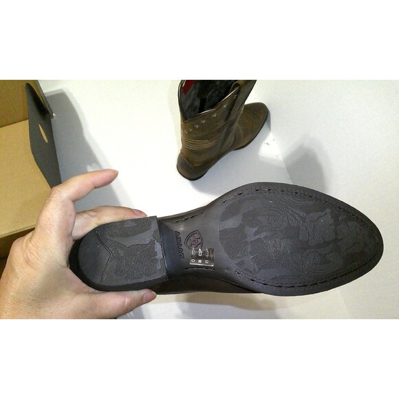 New NWT NIB Womens 7 Ariat Boot Western Distressed Heritage Liberty Leather Brow - Picture 5 of 11